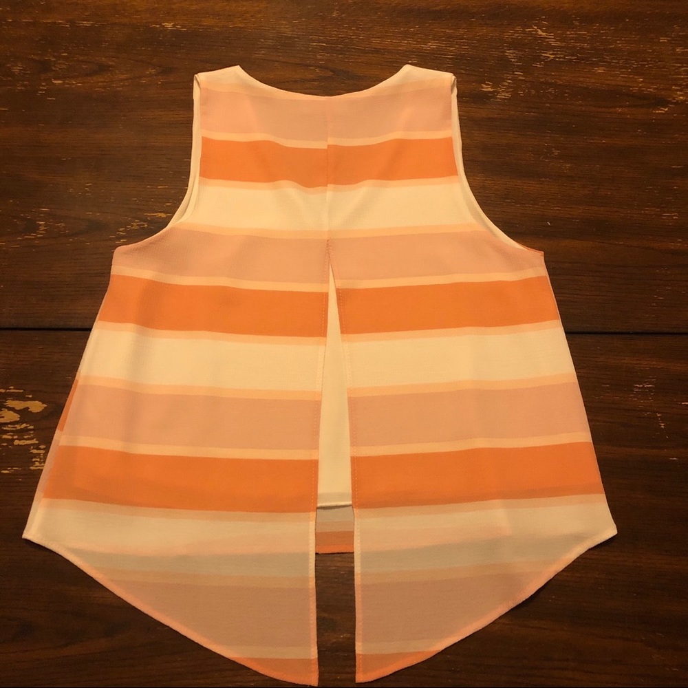 Sleeveless Tank Coral Pink Cream